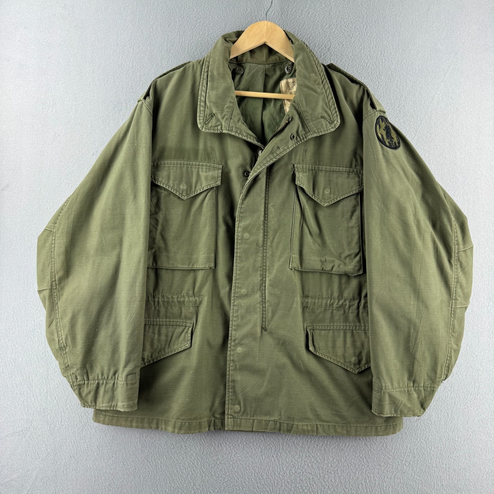 Vintage M-65 Jacket Mens Large Short 70s Coat Cold Weather Field Og107 Alpha Ind
